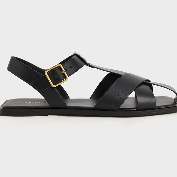 Charles & Keith Strappy Crossover Sandals