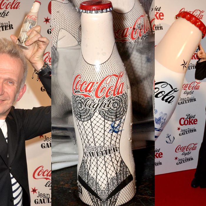 Jean Paul Gaultier and his (sexy?) Diet Coke bottles.