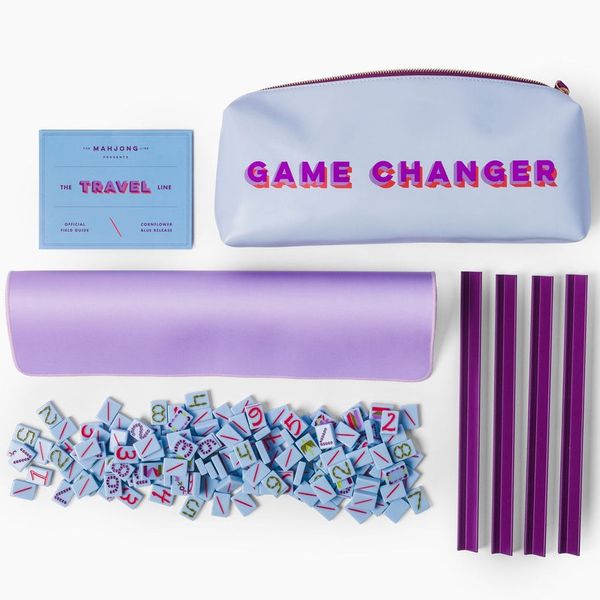 The Mahjong Line Travel Mahjong Set: Cornflower Blue