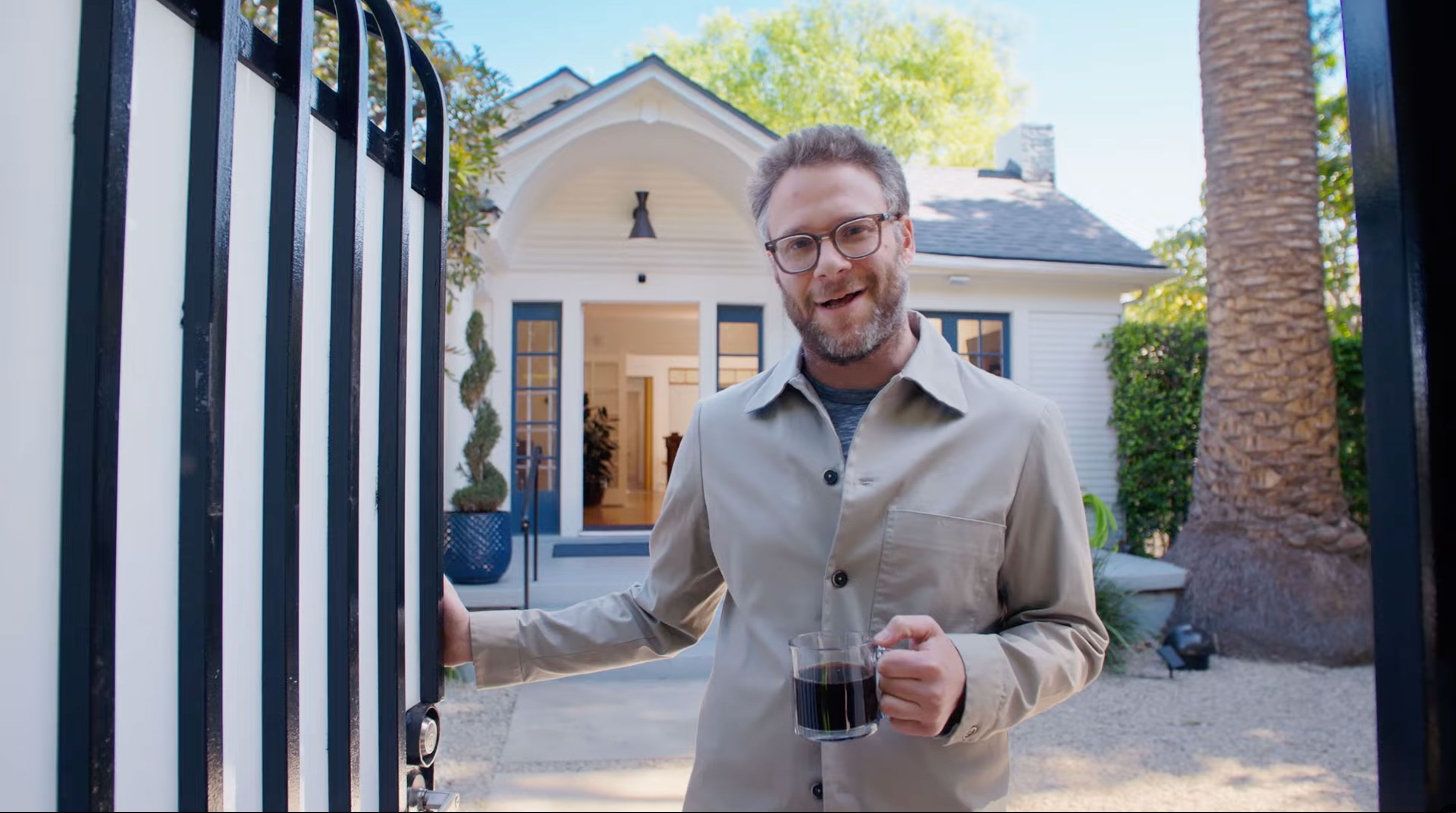 Seth Rogen gave a tour of his Houseplant offices in April last year
