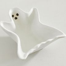 Pottery Barn Figural Ghost Stoneware Bowls