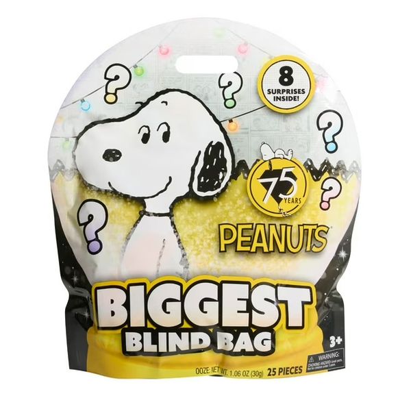 Peanuts 75th Anniversary Biggest Blind Bag with 8 Surprise Toys