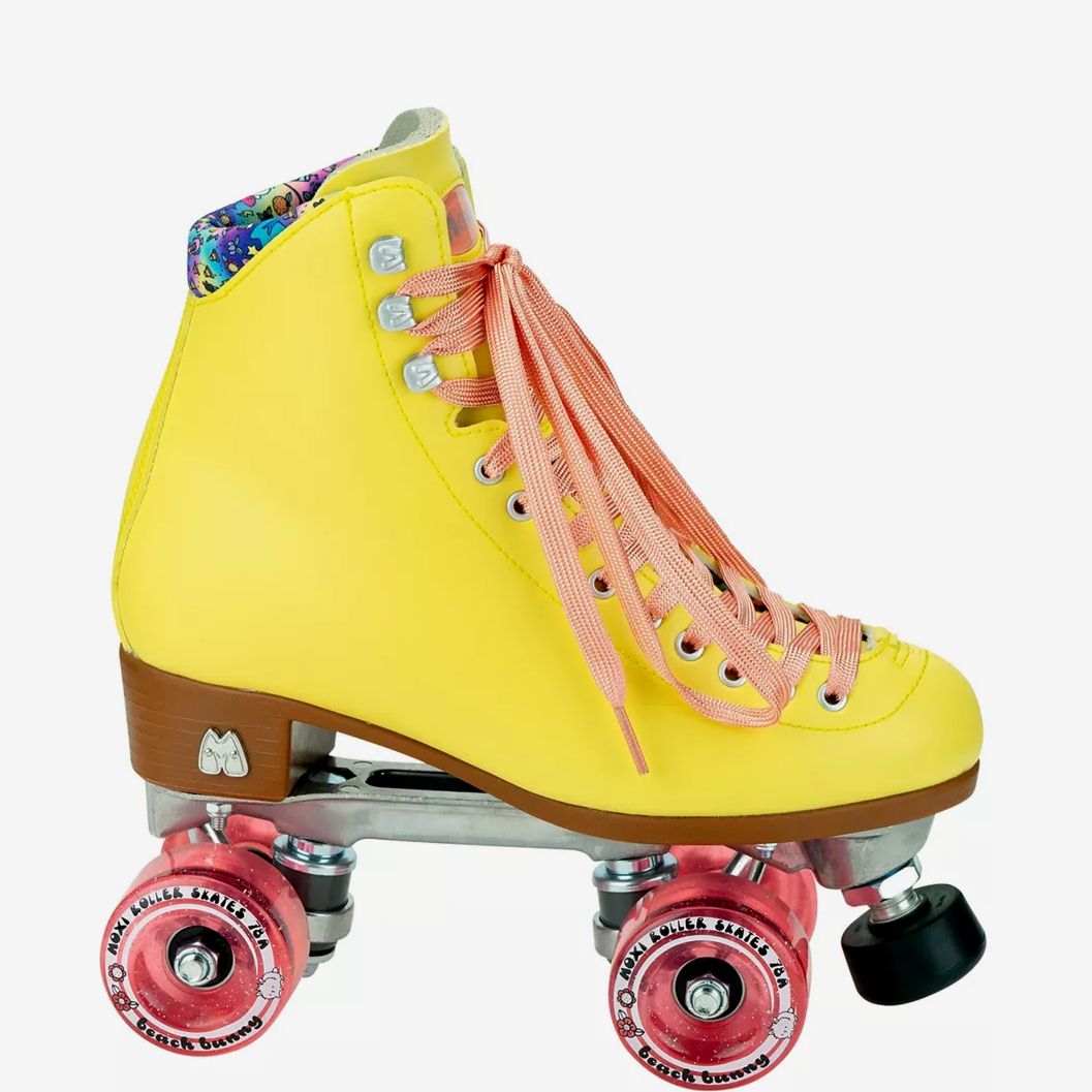 Pink/yellow INDOOR/OUTDOOR Impala Sidewalk Quad-Roller Skate 