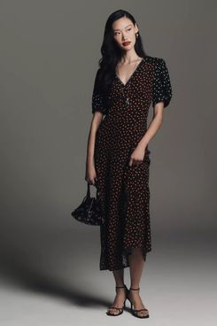 Maeve V-Neck A-Line Maxi Dress