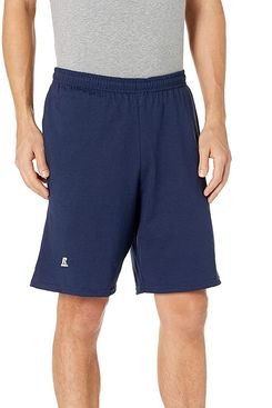 Russell Athletic Men’s Basic Cotton Jersey Short with Pockets