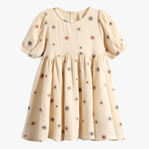 Rylee + Cru Rose Floral Embroidered Dress