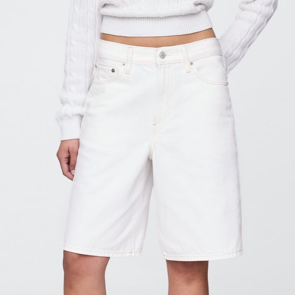 Gap 11-Inch Mid-Rise Longline Denim Shorts