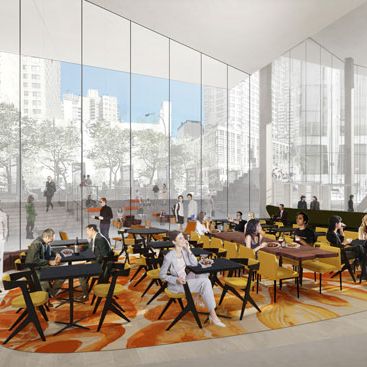 A rendering of the interior.