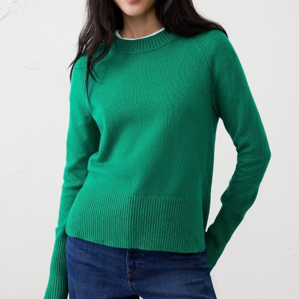 Banana Republic Factory Perfectly Soft Crew-Neck Sweater