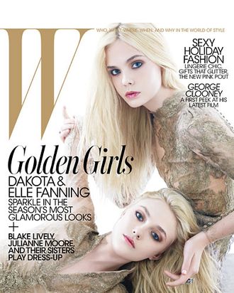 The Fanning sisters on this month's 'W'.