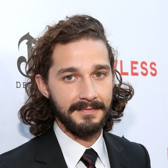 Actor Shia LaBeouf arrives at the premiere of The Weinstein Company's 