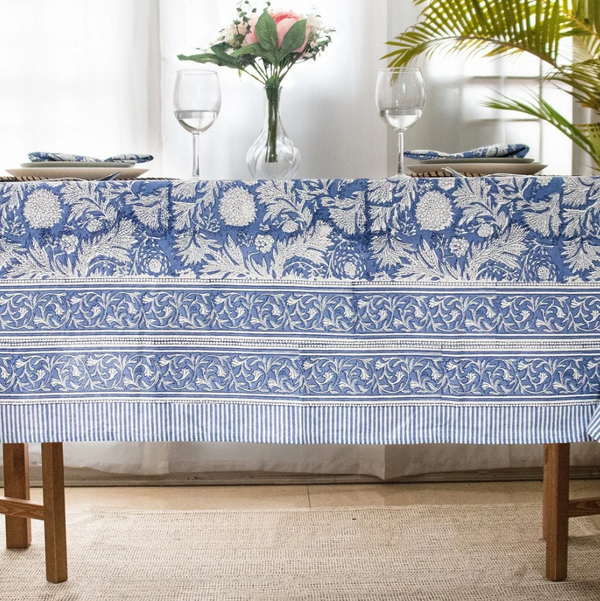 Indian Block Print Tablecloth