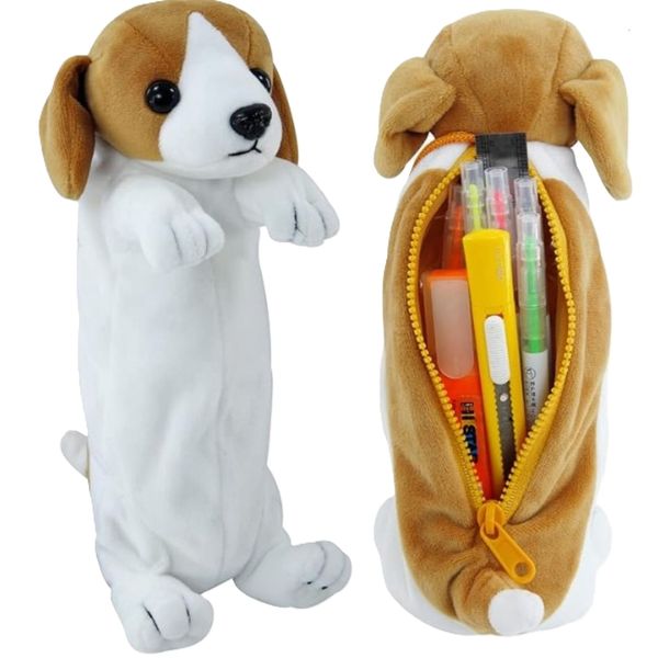 Packable Play Plush Dog Pencil Case