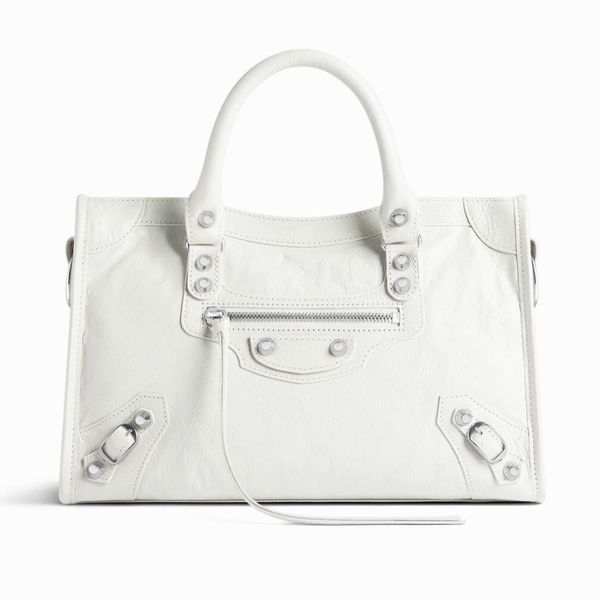 Balenciaga Le City Small Bag in White