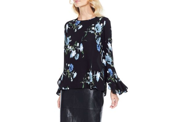 Vince Camuto Windswept Bouquet Bell Sleeve Blouse