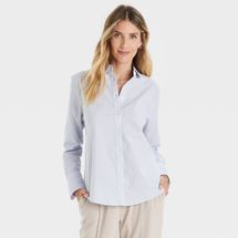 A New Day Women's Long Sleeve Oxford Button-Down Shirt