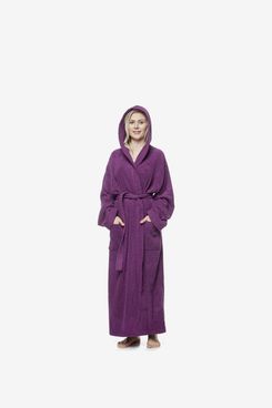 Dannii Matthews Corel Soft Hooded Short Bath Robe Dressing Gown Housecoat with Belt Ladies in 12 Colours 