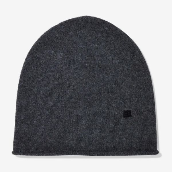 Acne Studios Melange Wool Beanie, Charcoal - strategist best gray wool acne studios beanie 