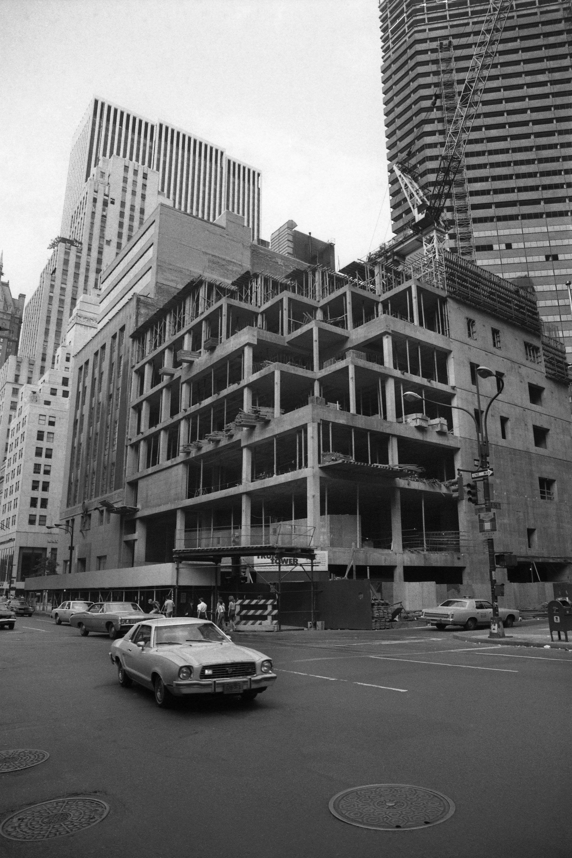 Under construction, circa 1981.