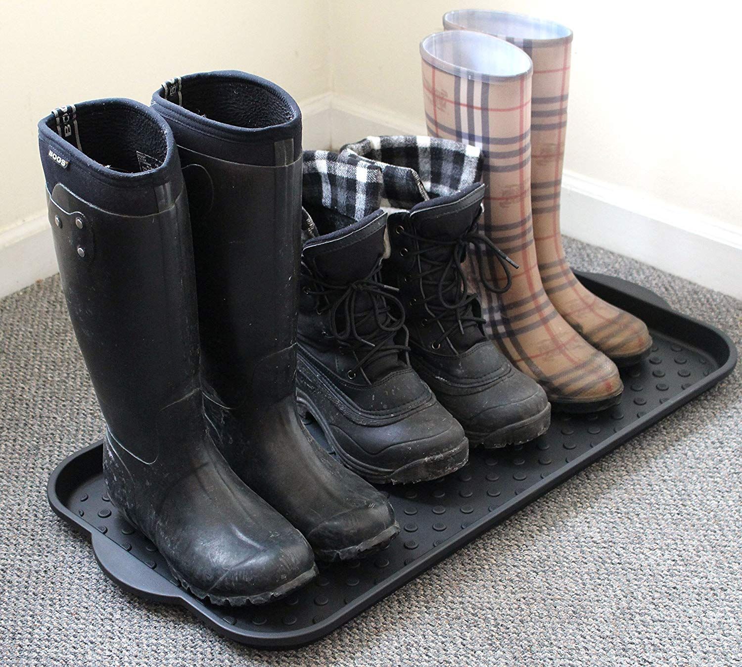 Premium Shoe Tray Waterproof Dirt Catching Floor Protector for Boots Sneakers 