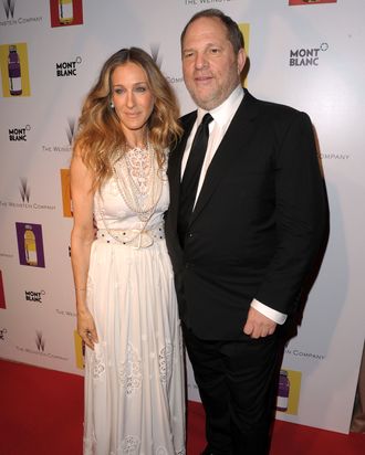 Sarah Jessica Parker and Harvey Weinstein.