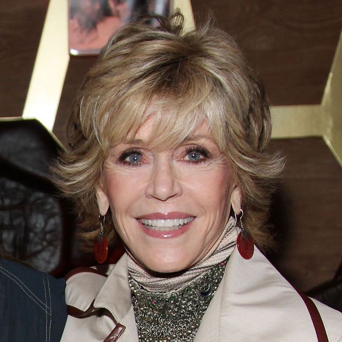 Jane Fonda at A Candid Conversation with Jane Fonda and Andy Cohen on the 40th Anniversary of her Academy Award winning role in Klute to benefit the Georgia Campaign for Adolescent Pregnancy Prevention at Darby Downstairs on October 11, 2012 in New York City. 