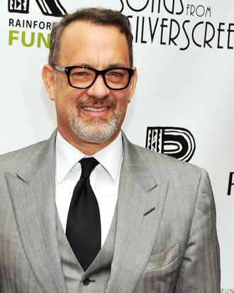  Actor Tom Hanks attends the after party for the 2012 Concert for the Rainforest Fund at The Pierre Hotel on April 3, 2012 in New York City. 