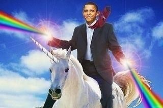 obama riding a donkey