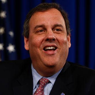 Chris Christie Holds Press Conference On Jobs And The Economy In Trenton