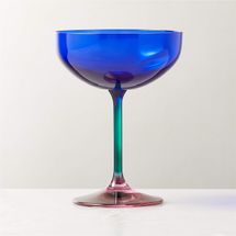 CB2 Marie Cobalt Coupe Cocktail Glass