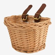 Kids Bicycle Wicker Basket with Straps for 12- to 16-Inch Bikes