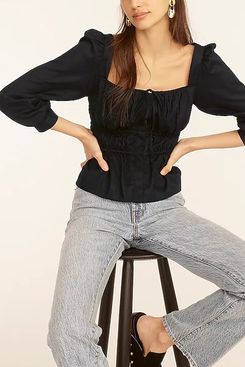 J.Crew Cinched-Waist Top