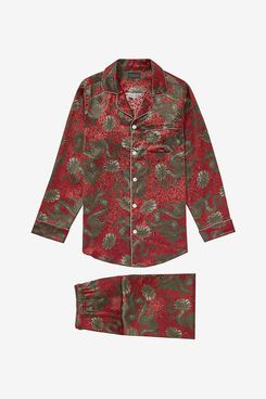 New & Lingwood Dragon Silk/Cotton Pyjama Set