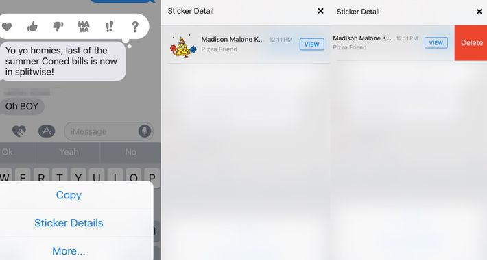 How to Delete iMessage Stickers in iOS 10