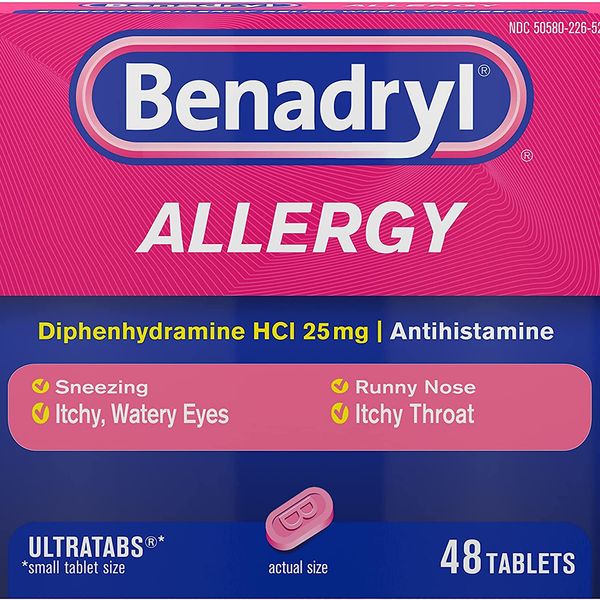 Benadryl Ultratabs Antihistamine Allergy Medicine