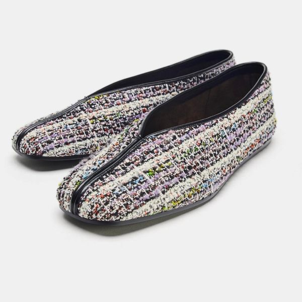 Zara Fabric Ballet Flats