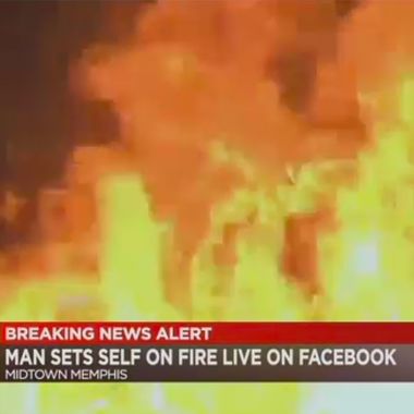 Memphis, Tennessee, Man Fatally Sets Himself on Fire on Facebook Live