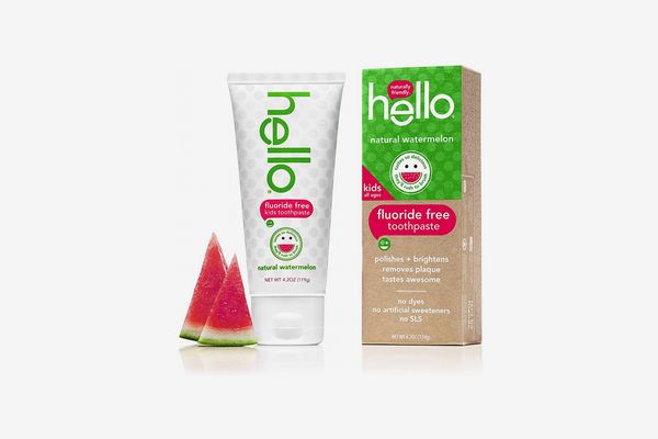 Hello Fluoride Free Training Toothpaste for Toddlers + Kids, Natural Apple