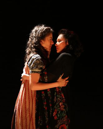 The Lesbian Kiss in Indecent Broadway Play by Paula Vogel pic