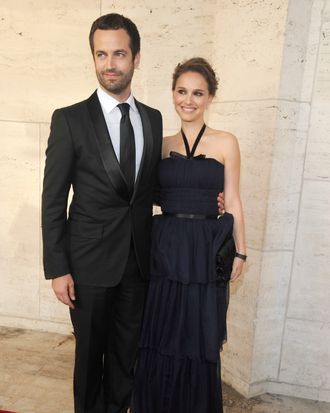 Newlyweds Benjamin Millepied and Natalie Portman.