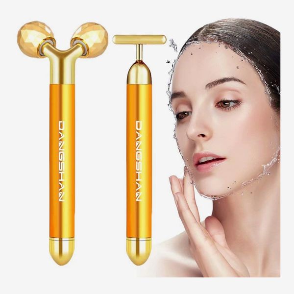 Dangshan 2-IN-1 Beauty Bar 24k Golden Pulse Facial Face Massager
