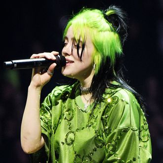 Billie Eilish and Nathan Sheppard are seen at the  Music News  Photo - Getty Images