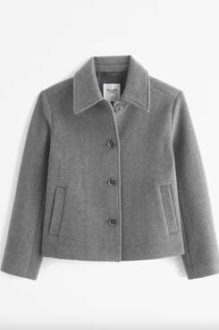 Abercrombie & Fitch Short Wool-Blend Coat