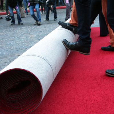 Rolling out the red carpet.