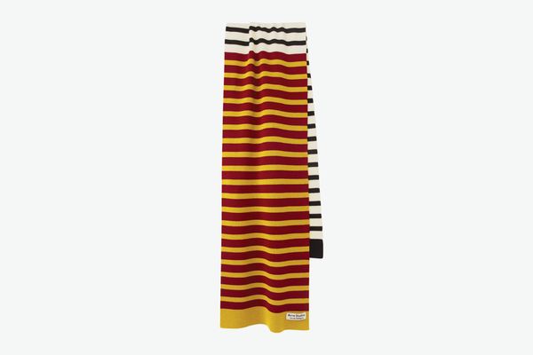 Acne Studios Colour-block striped scarf