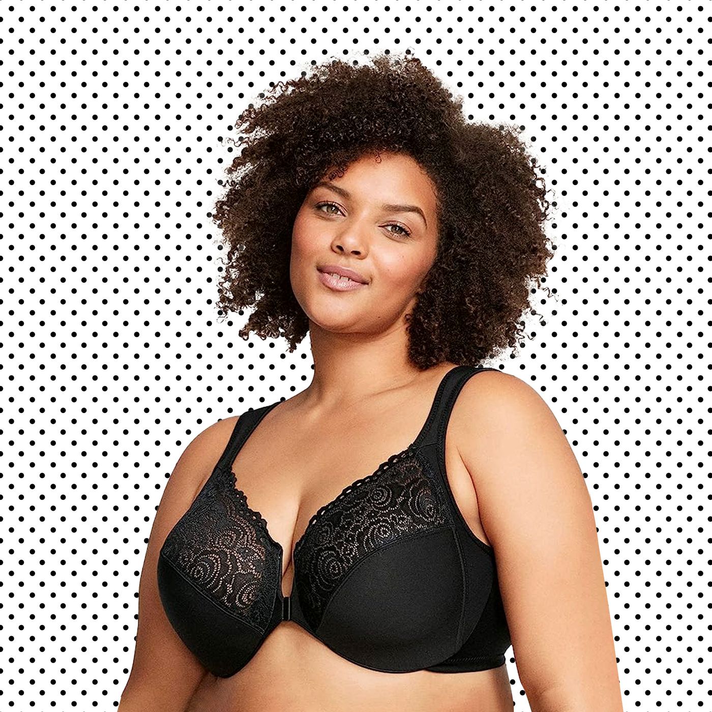 The classic bra with flexible underwiring, fitting and all in lace