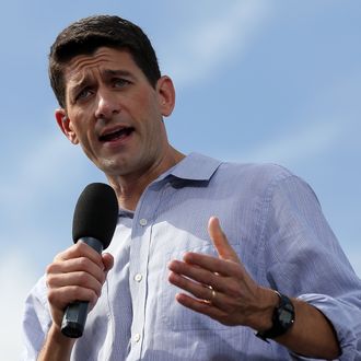 Republican vice presidential candidate U.S. Rep. Paul Ryan (R-WI) speaks during an RNC Farewell Victory rally on August 31, 2012 in Lakeland, Florida. A day after former Massachusetts Gov. Mitt Romney was nominated as the Republican presidential candidate at the RNC, he and his running mate Rep. Paul Ryan (R-WI) returned to the campaign trail. 