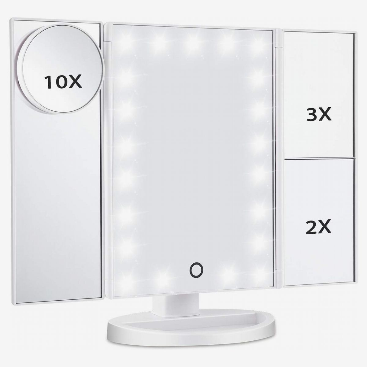 14 Best Lighted Makeup Mirrors 2021, Beautural 10x Magnifying Lighted Vanity Makeup Mirror With Natural White Led