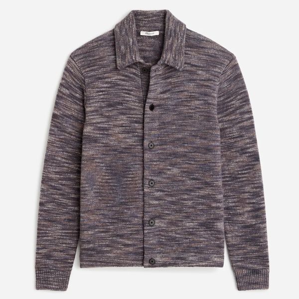 Madewell Space-Dyed Sweater Shirt in Italian Fabric