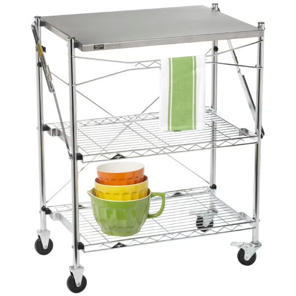 InterMetro Folding Chef’s Cart